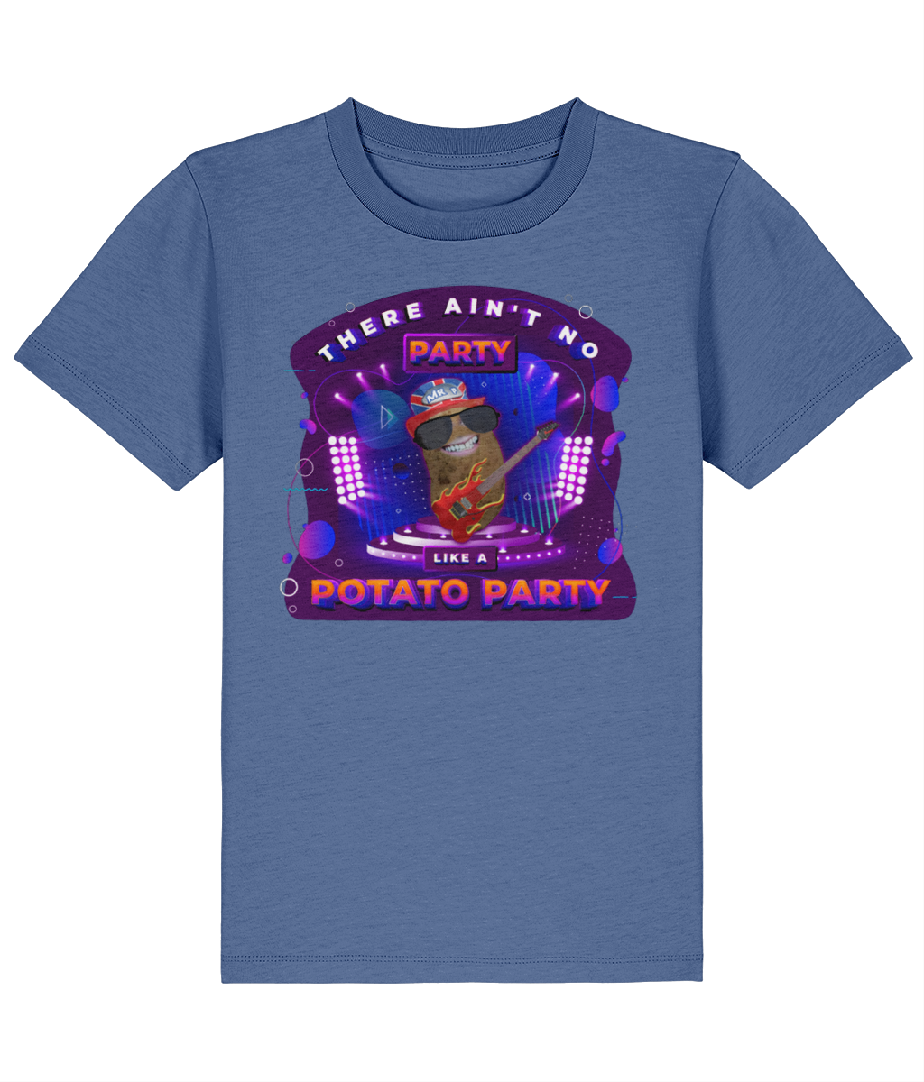 Ain't No Party - Kids - T-Shirt - Bright Blue