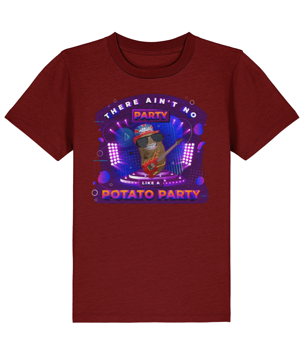 Ain't No Party - Kids - T-Shirt - Burgundy