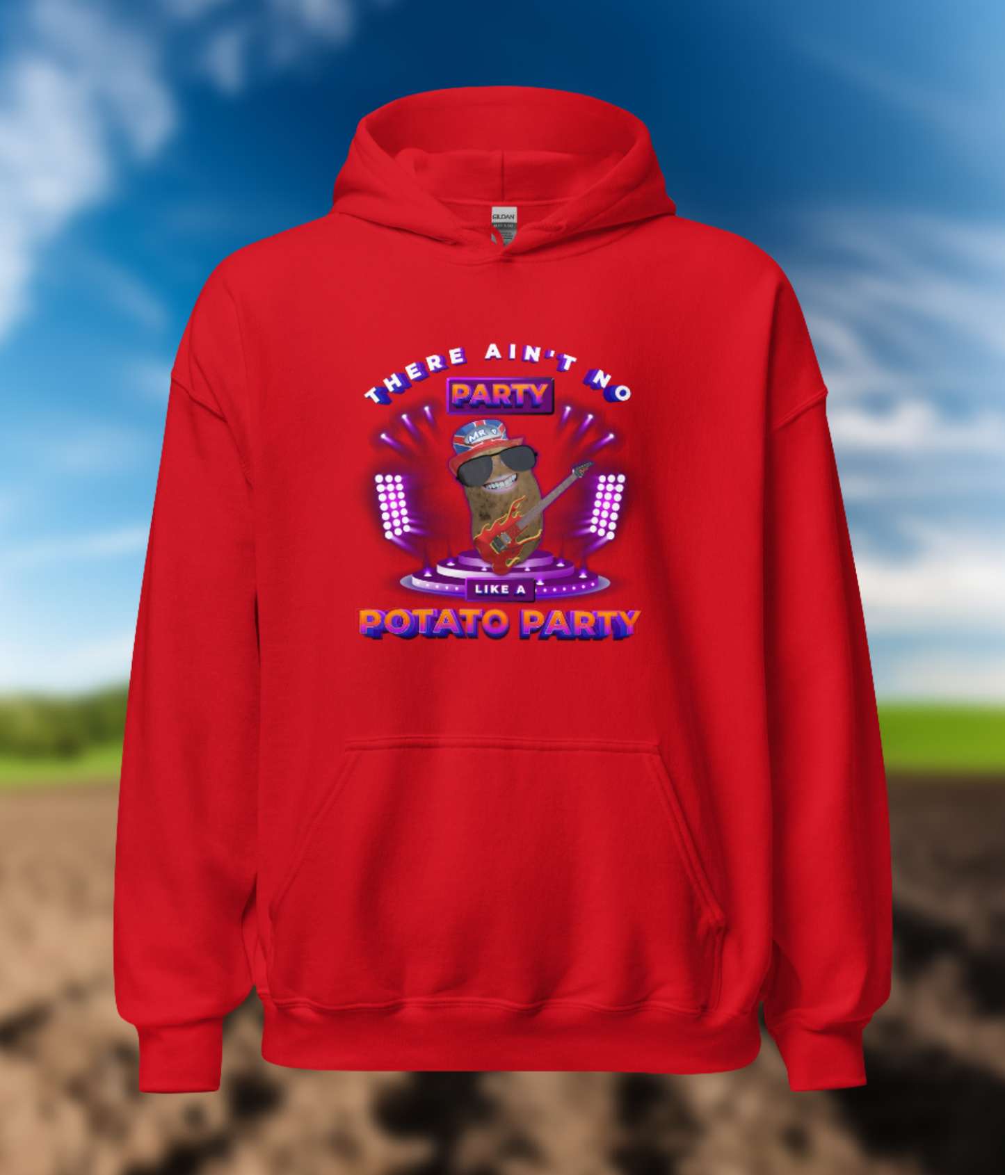 Ain't No Party - Air-jet Hoodie - Unisex - Red