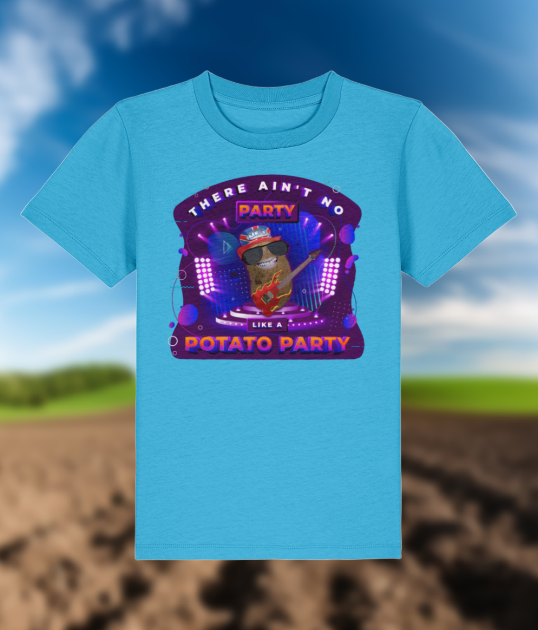 Ain't No Party - Kids - T-Shirt - Aqua Blue