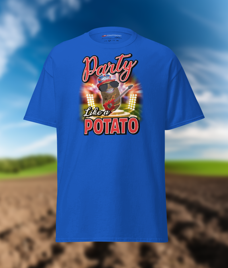 Party Like a Potato - T-Shirt - Unisex - Royal