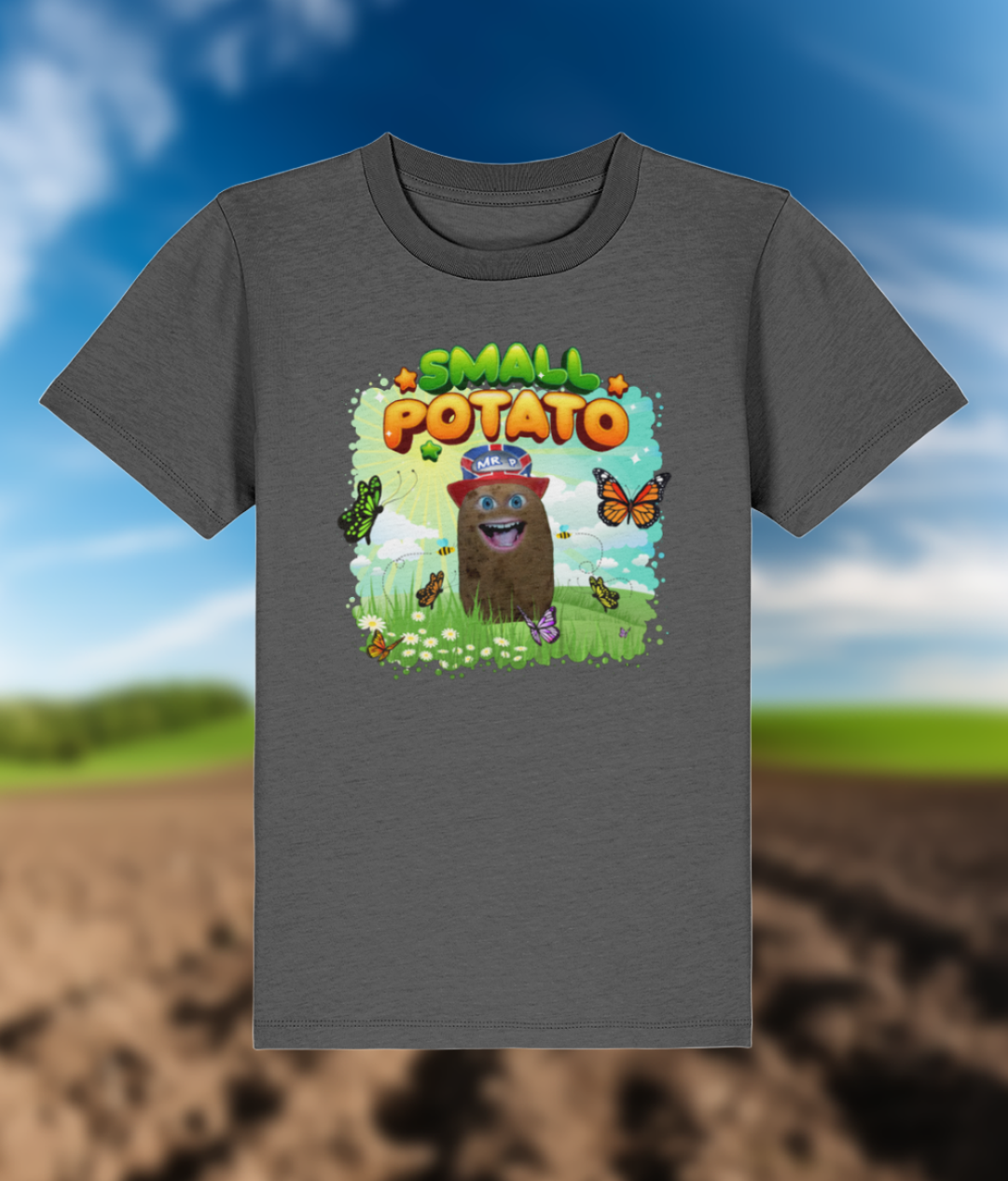 Small Potato - Kids - T-Shirt - Anthracite