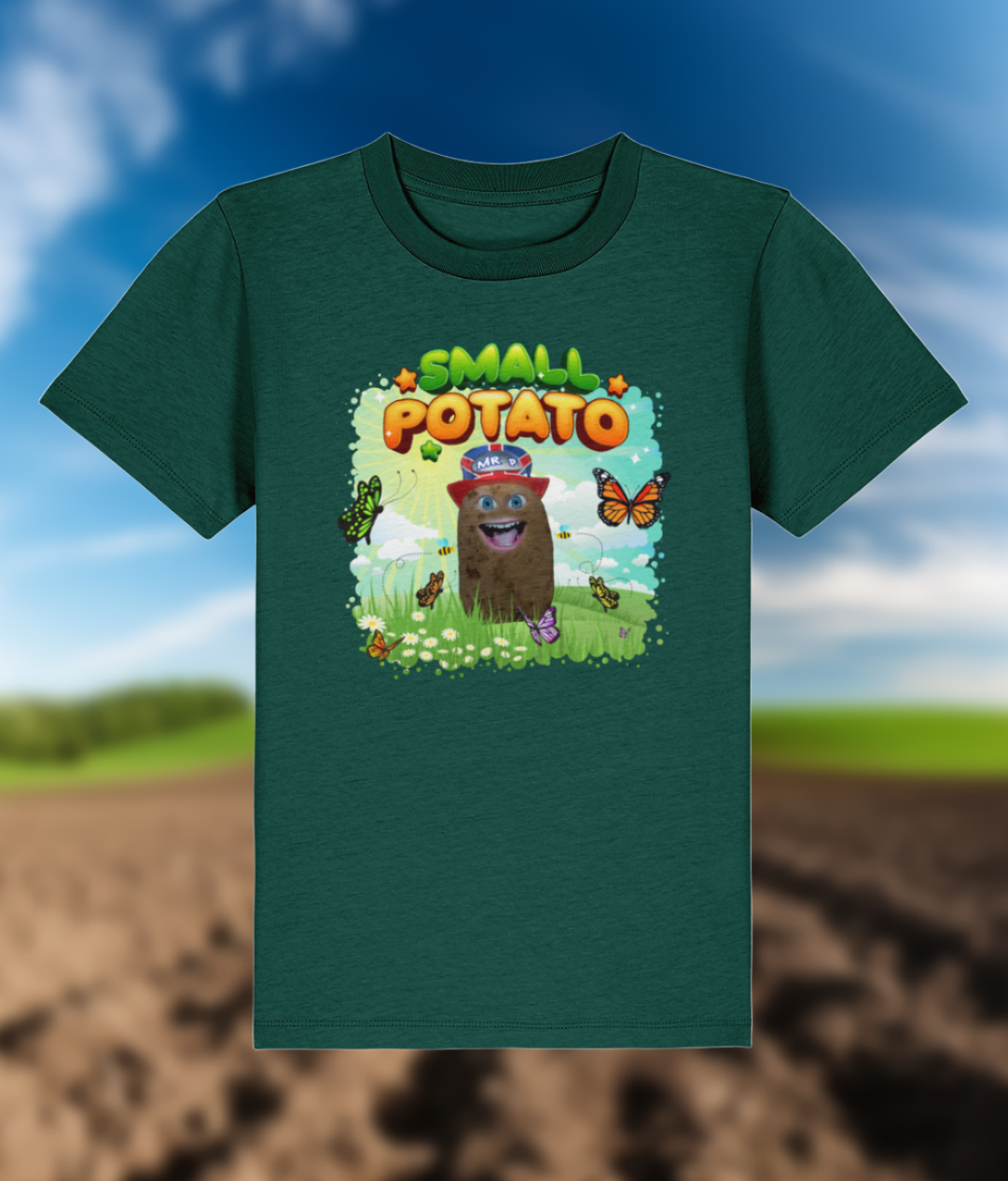 Small Potato - Kids - T-Shirt - Glazed Green