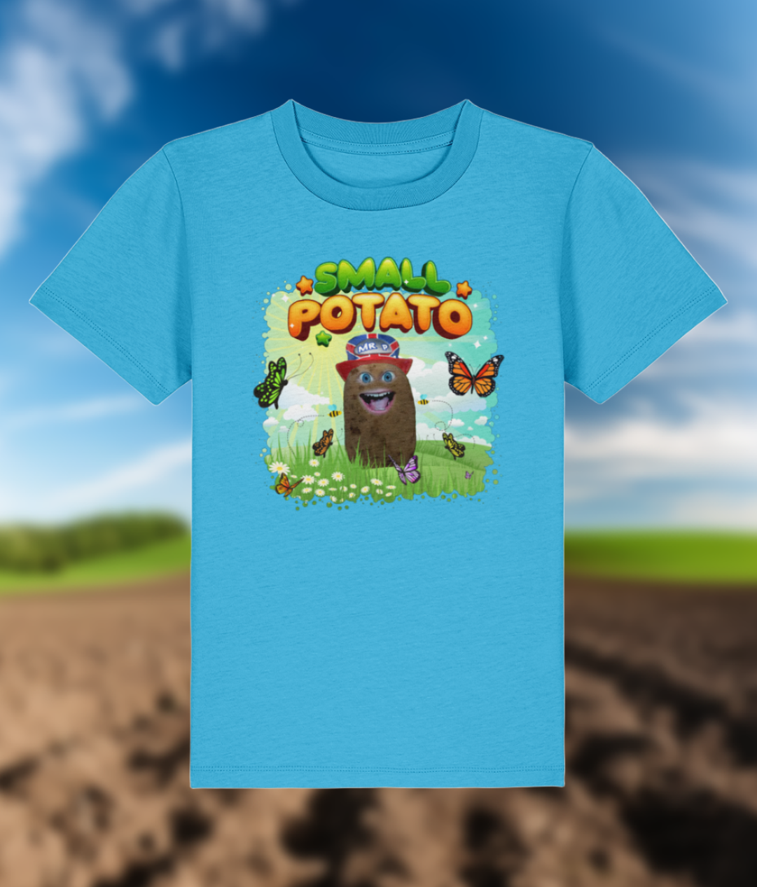 Small Potato - T-Shirt - Unisex - Aqua Blue