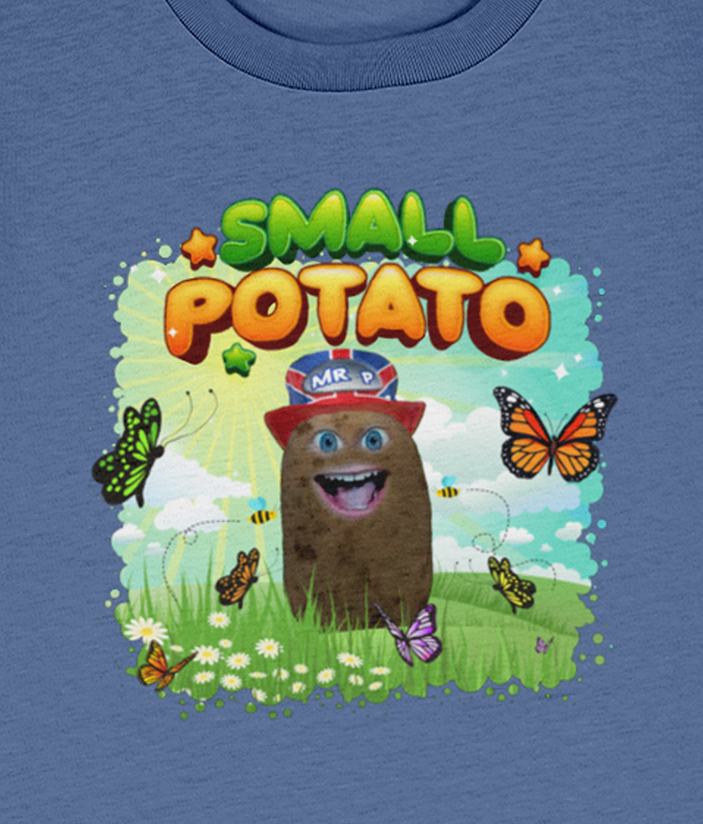 Small Potato - Kids - T-Shirt - Bright Blue