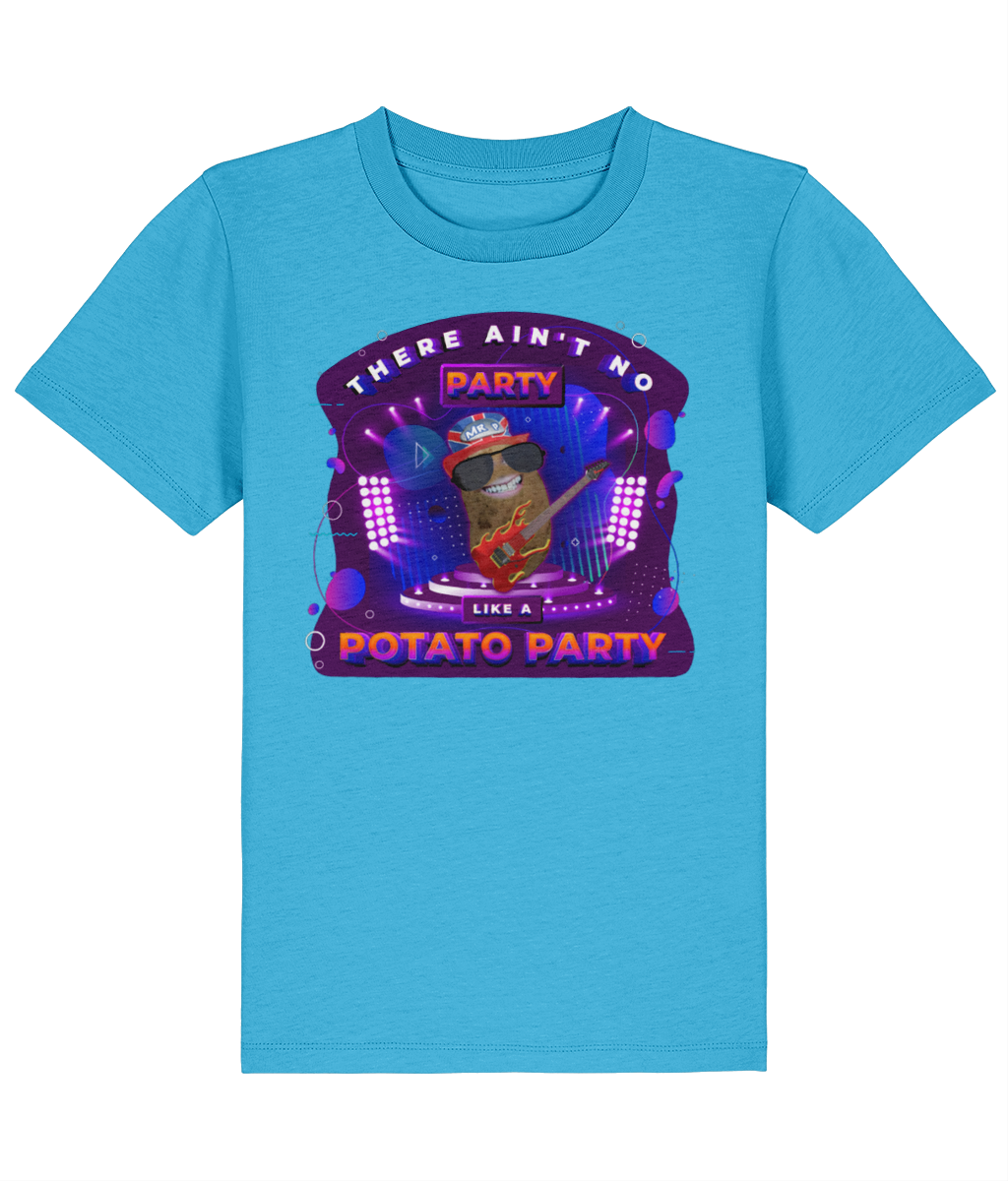 Ain't No Party - Kids - T-Shirt - Aqua Blue