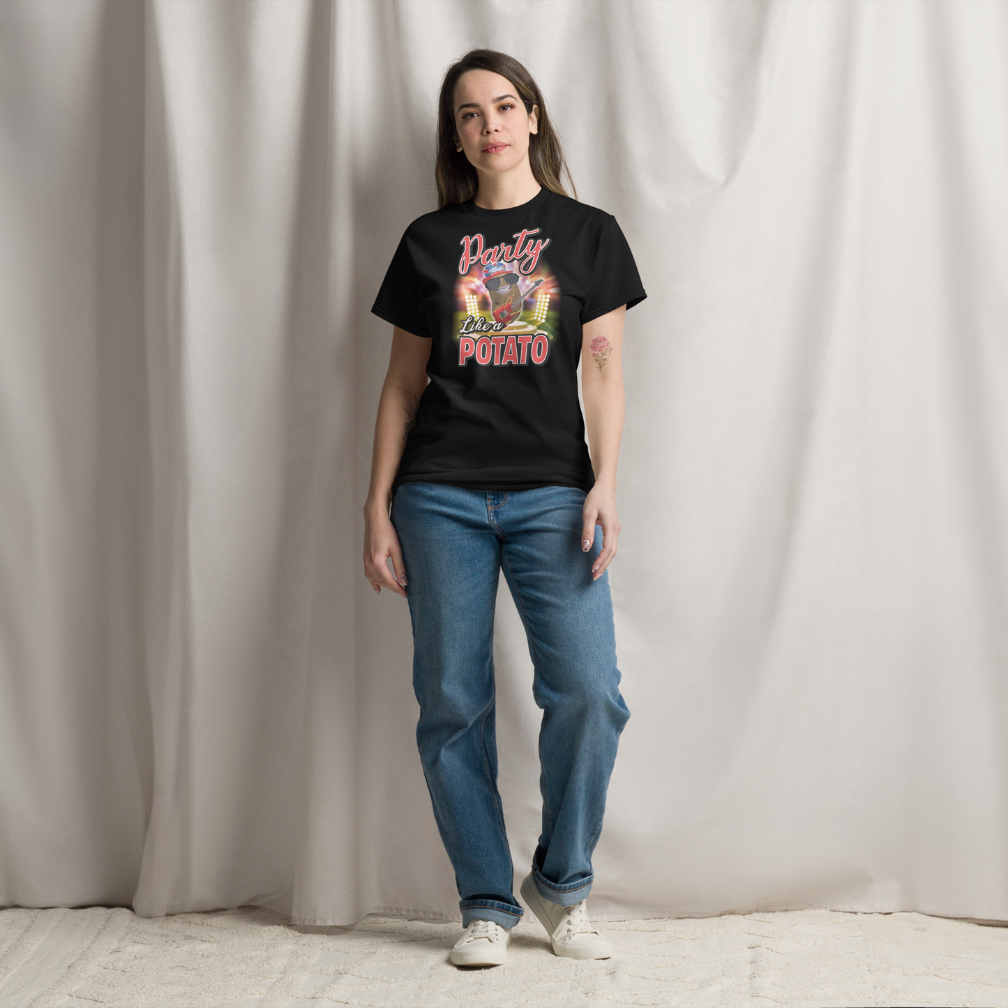 Party Like a Potato - T-Shirt - Unisex - Black