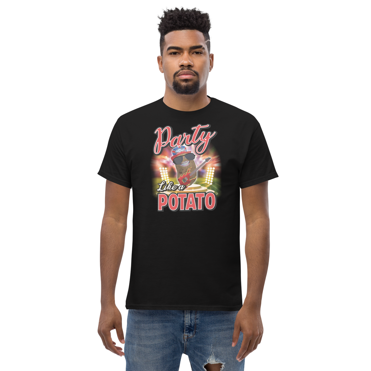 Party Like a Potato - T-Shirt - Unisex - Black