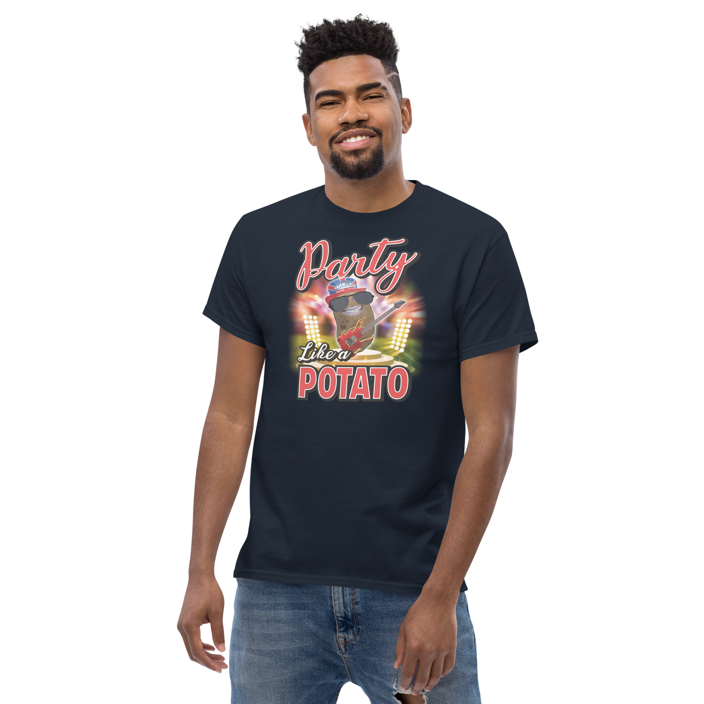 Party Like a Potato - T-Shirt - Unisex - Navy