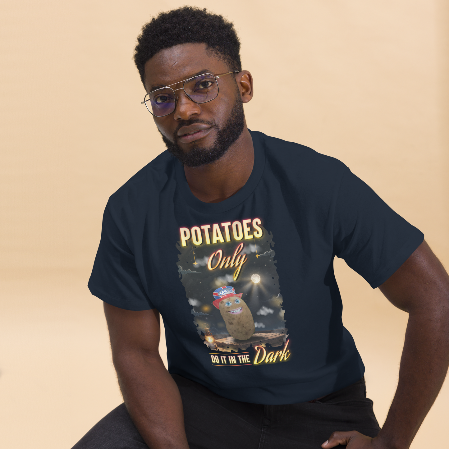 Do It In The Dark - T-Shirt - Unisex - Navy