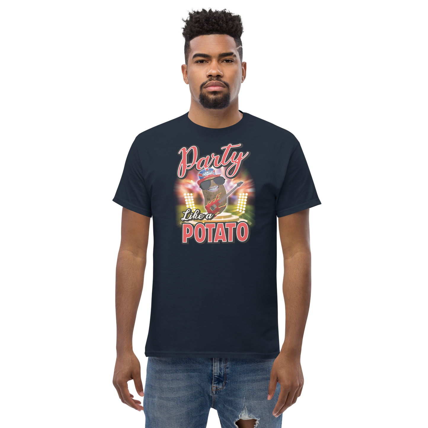 Party Like a Potato - T-Shirt - Unisex - Navy