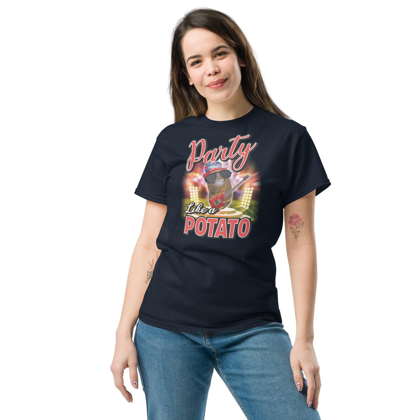 Party Like a Potato - T-Shirt - Unisex - Navy