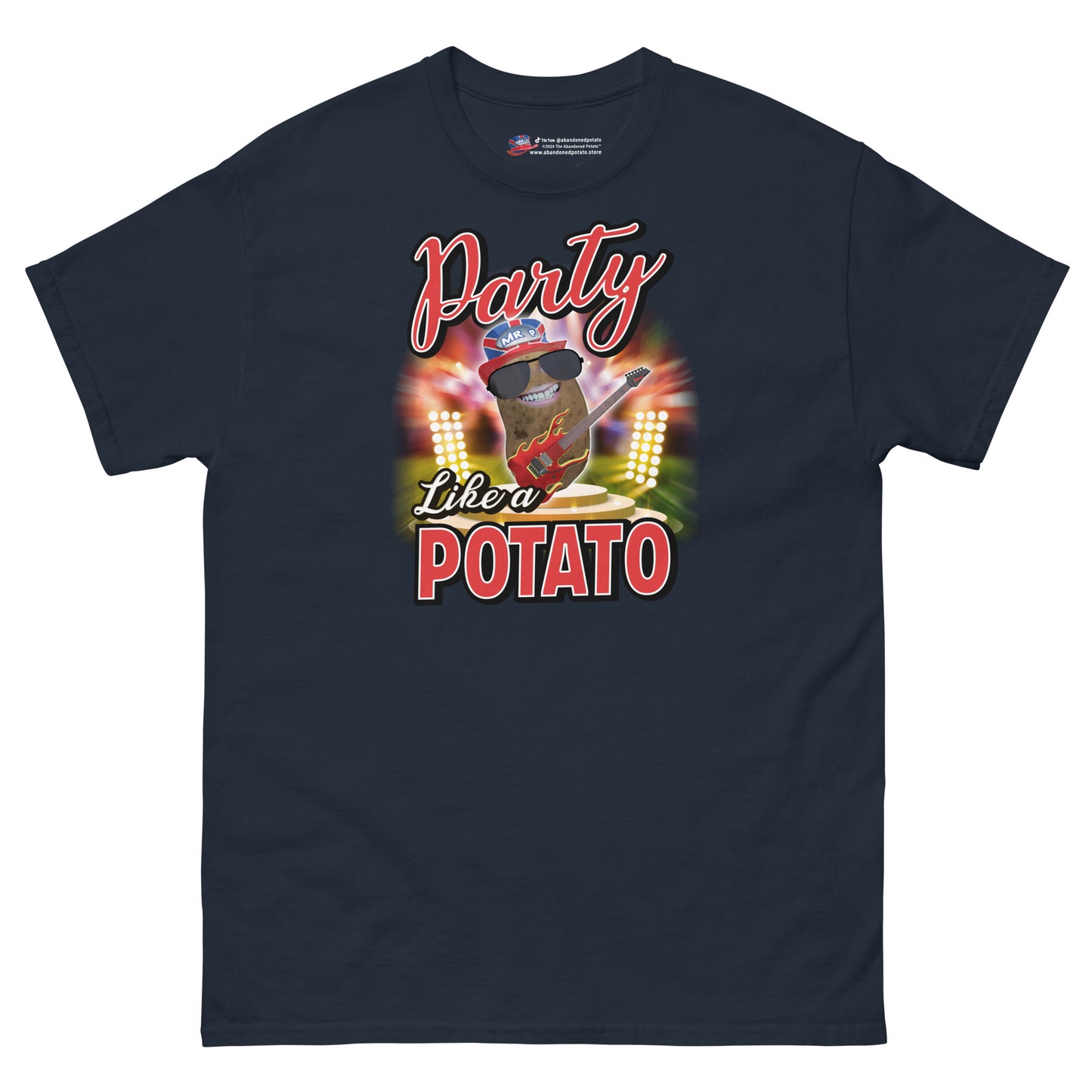 Party Like a Potato - T-Shirt - Unisex - Navy