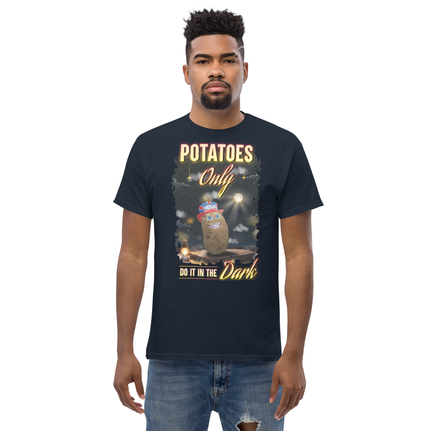Do It In The Dark - T-Shirt - Unisex - Navy
