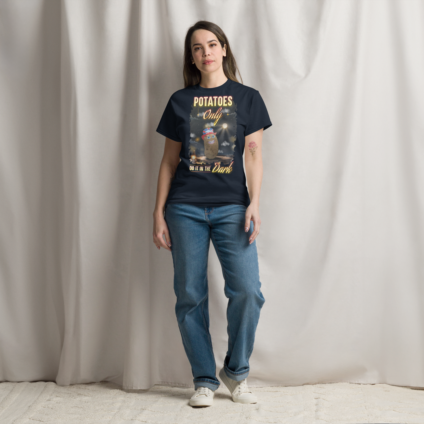 Do It In The Dark - T-Shirt - Unisex - Navy