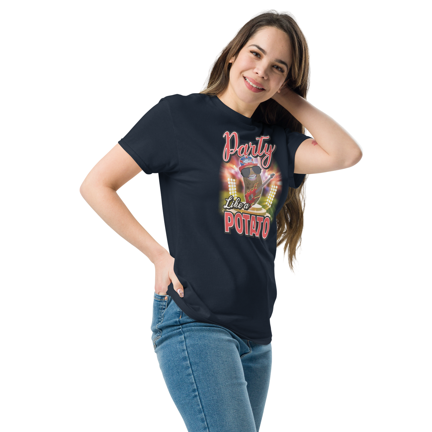 Party Like a Potato - T-Shirt - Unisex - Navy