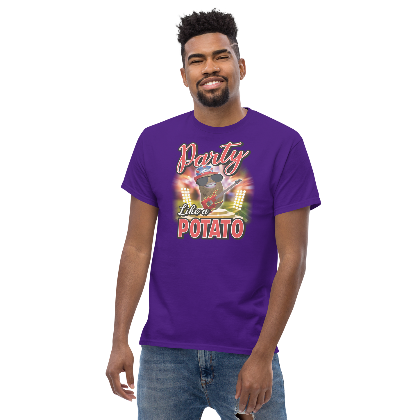 Party Like a Potato - T-Shirt - Unisex - Purple