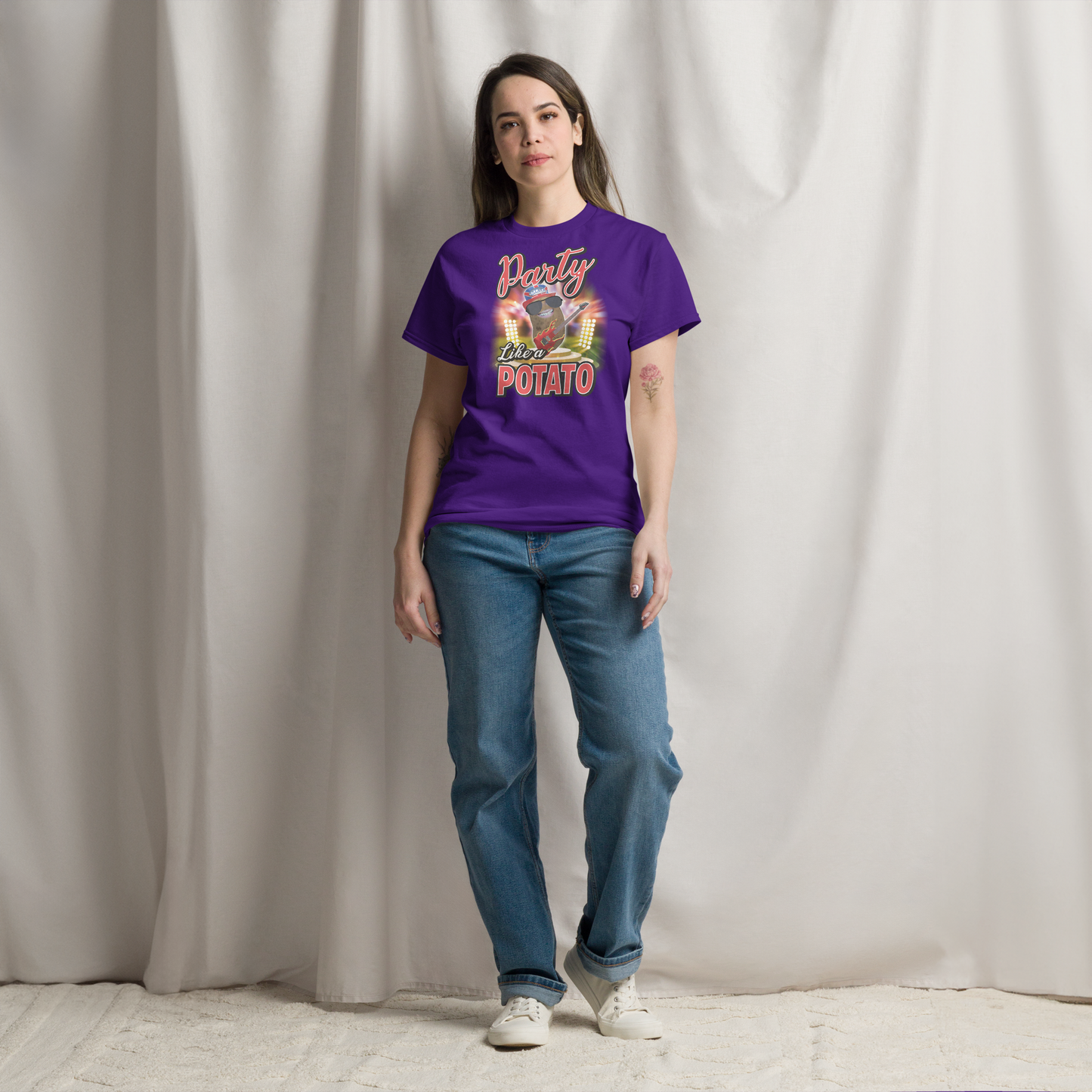 Party Like a Potato - T-Shirt - Unisex - Purple