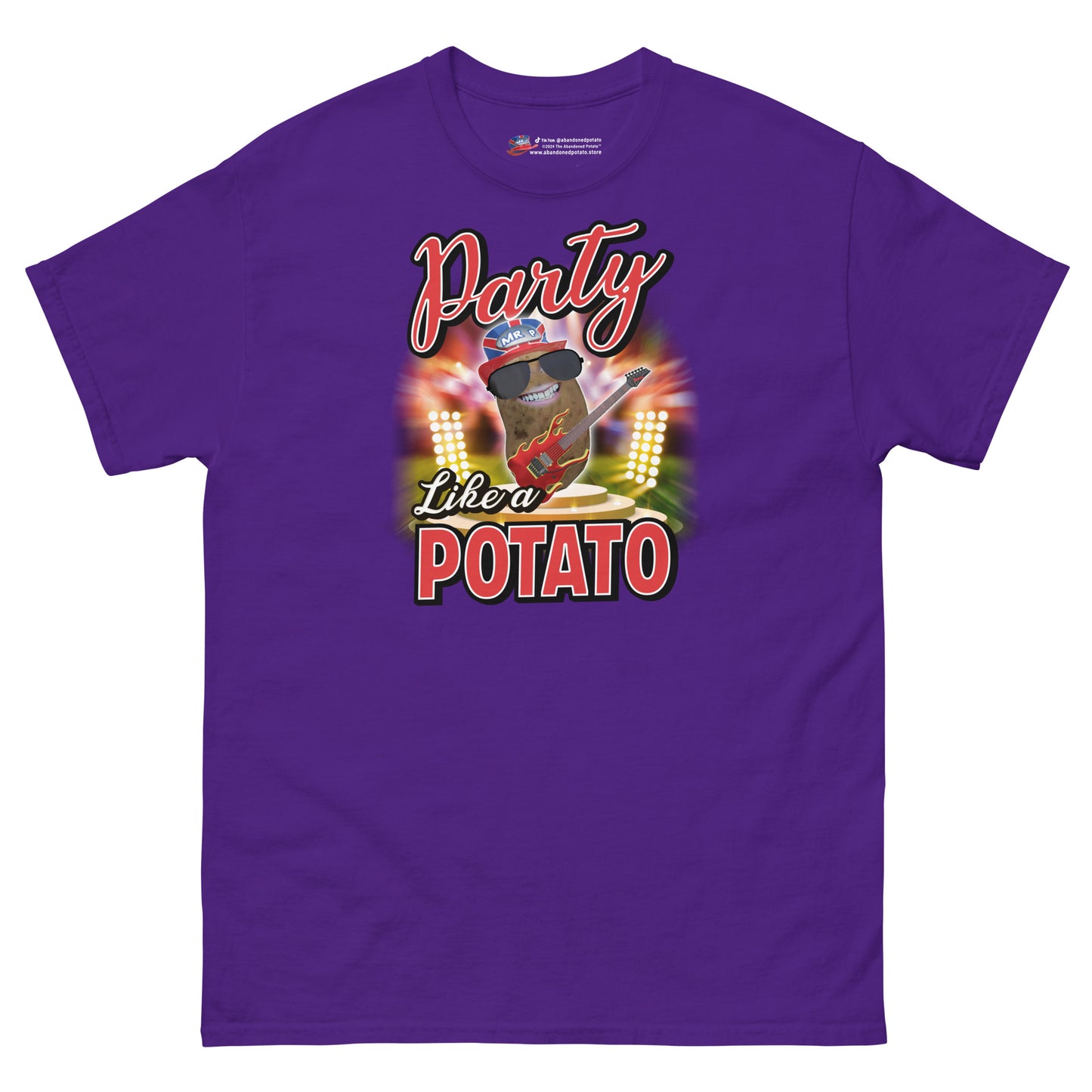 Party Like a Potato - T-Shirt - Unisex - Purple