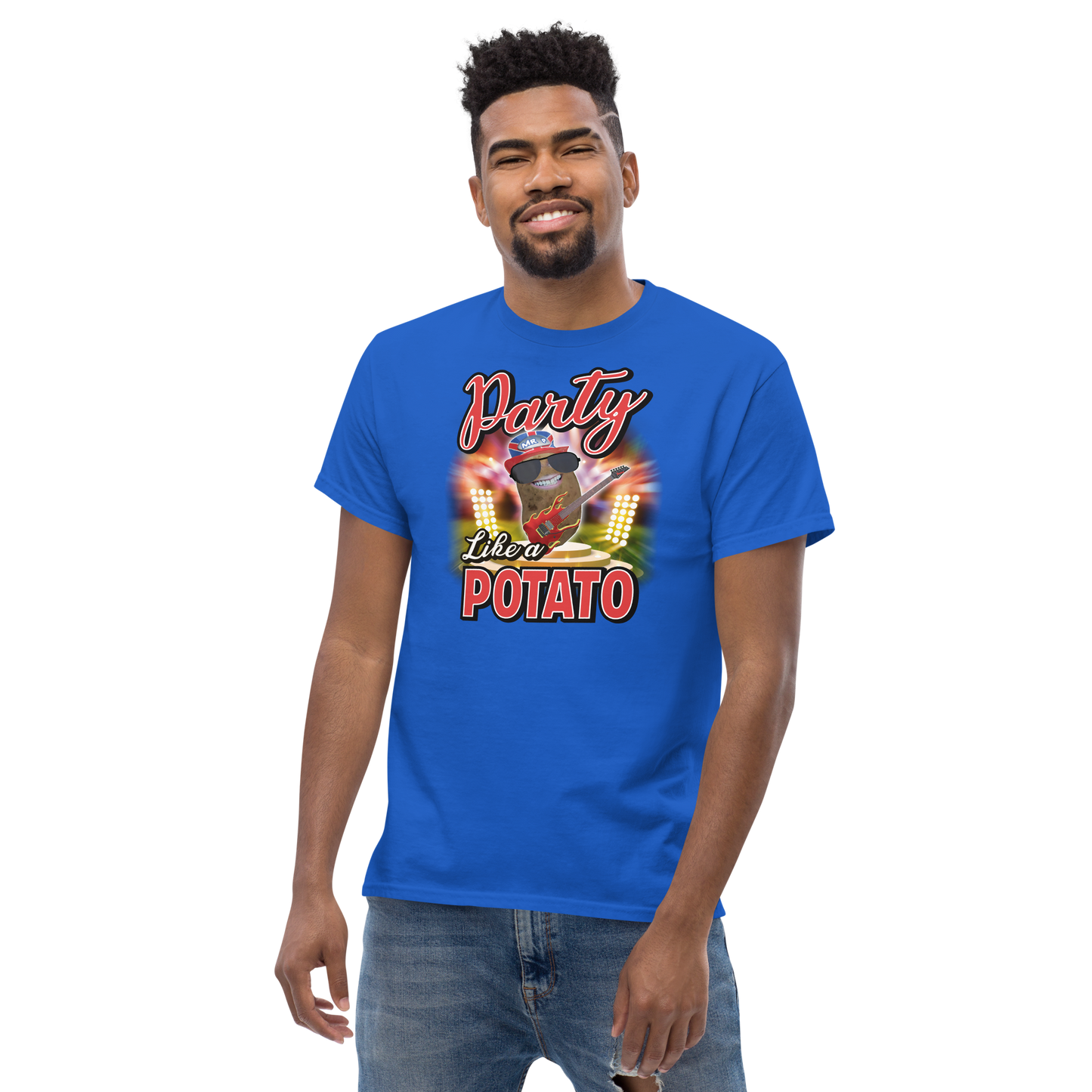 Party Like a Potato - T-Shirt - Unisex - Royal