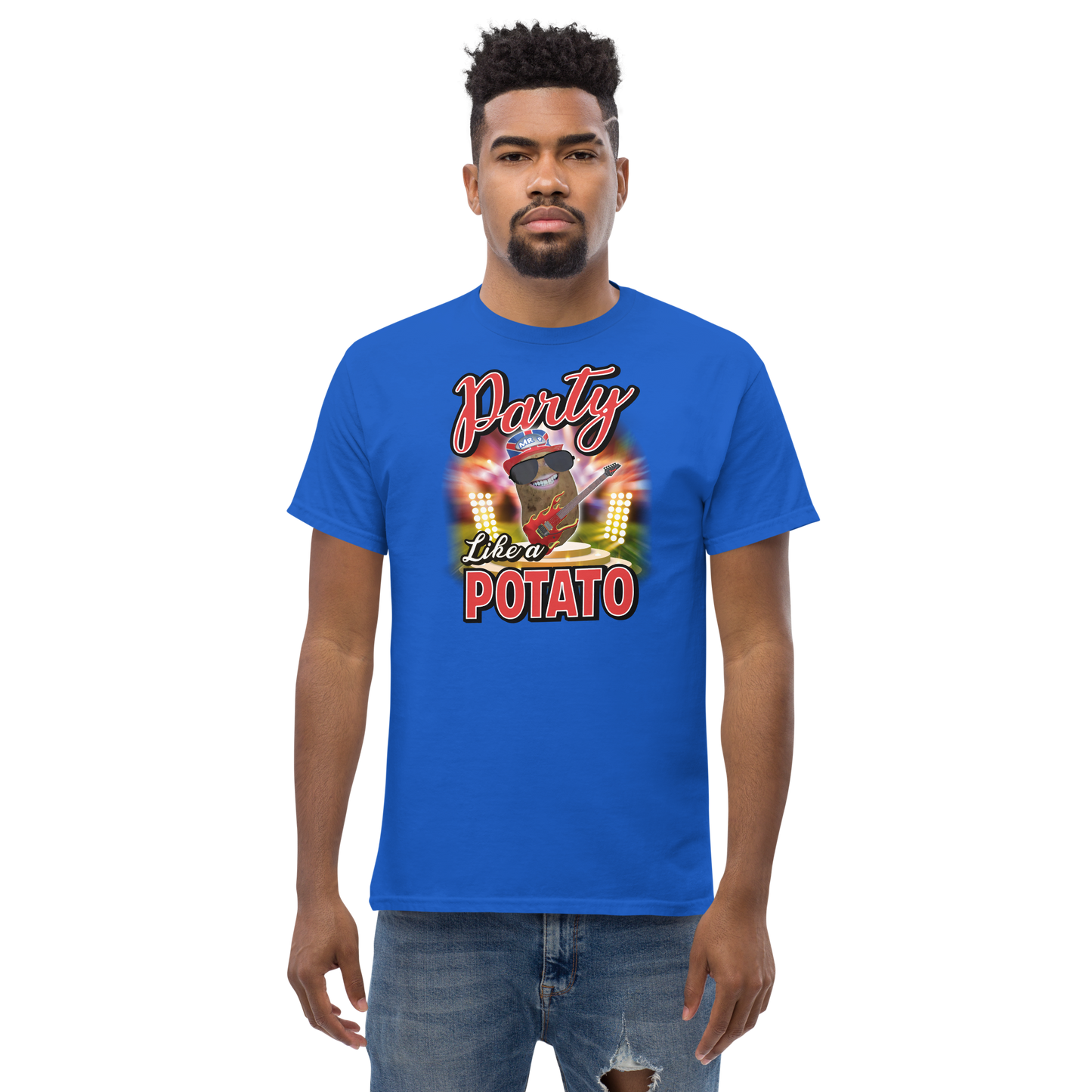 Party Like a Potato - T-Shirt - Unisex - Royal