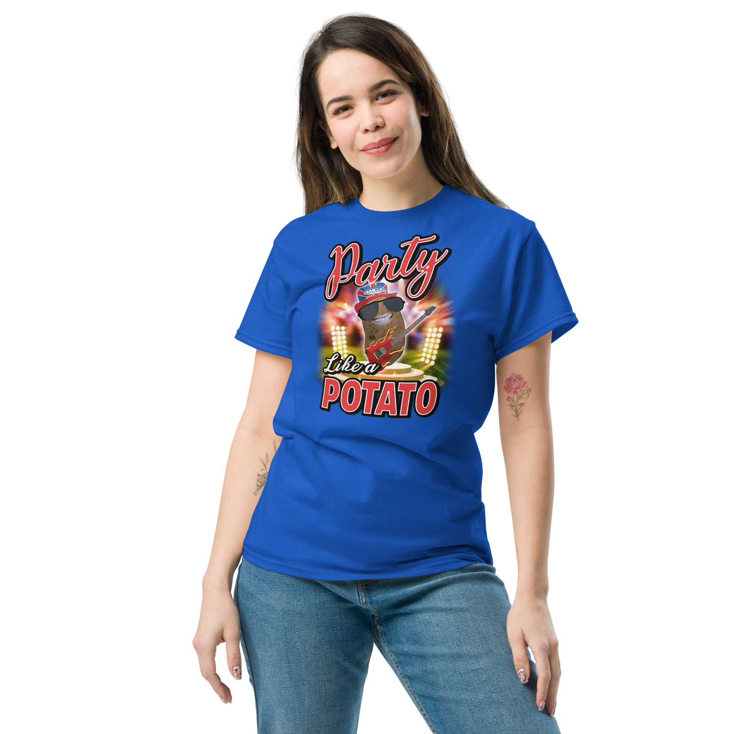 Party Like a Potato - T-Shirt - Unisex - Royal