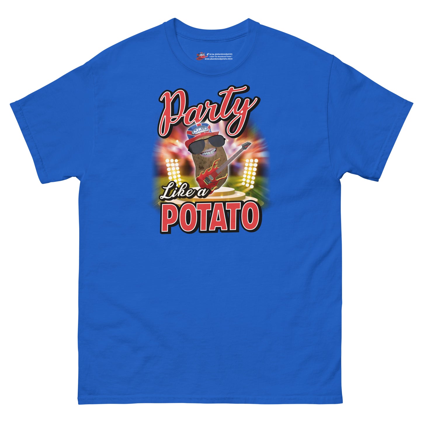 Party Like a Potato - T-Shirt - Unisex - Royal