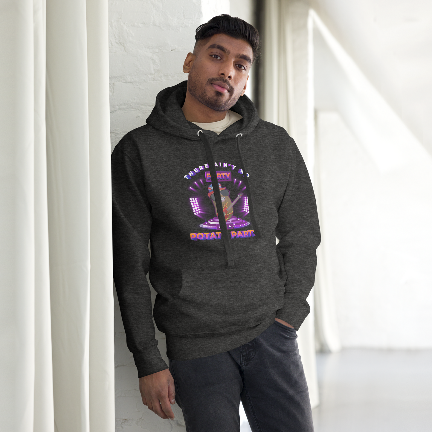 Ain't No Party - Hoodie - Unisex - Charcoal Heather