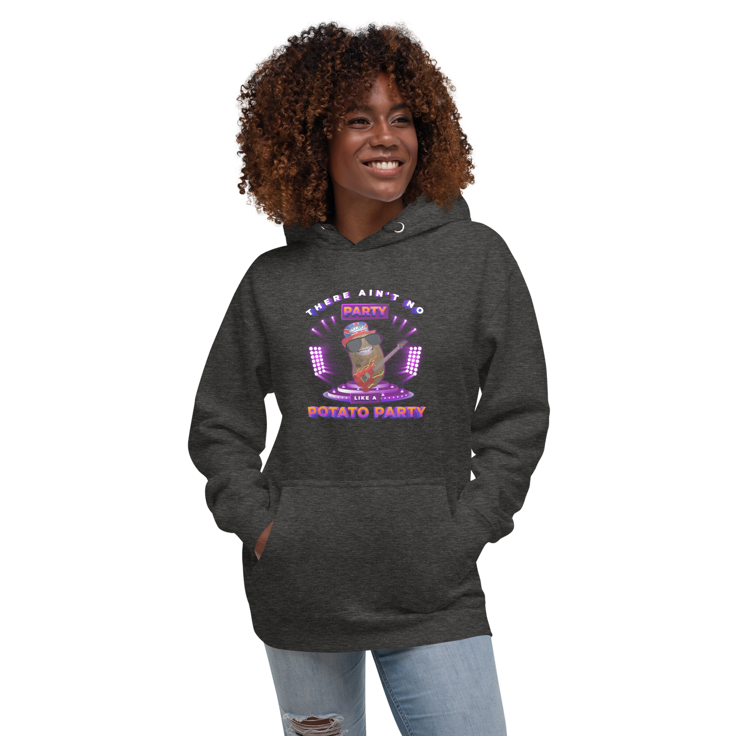 Ain't No Party - Hoodie - Unisex - Charcoal Heather