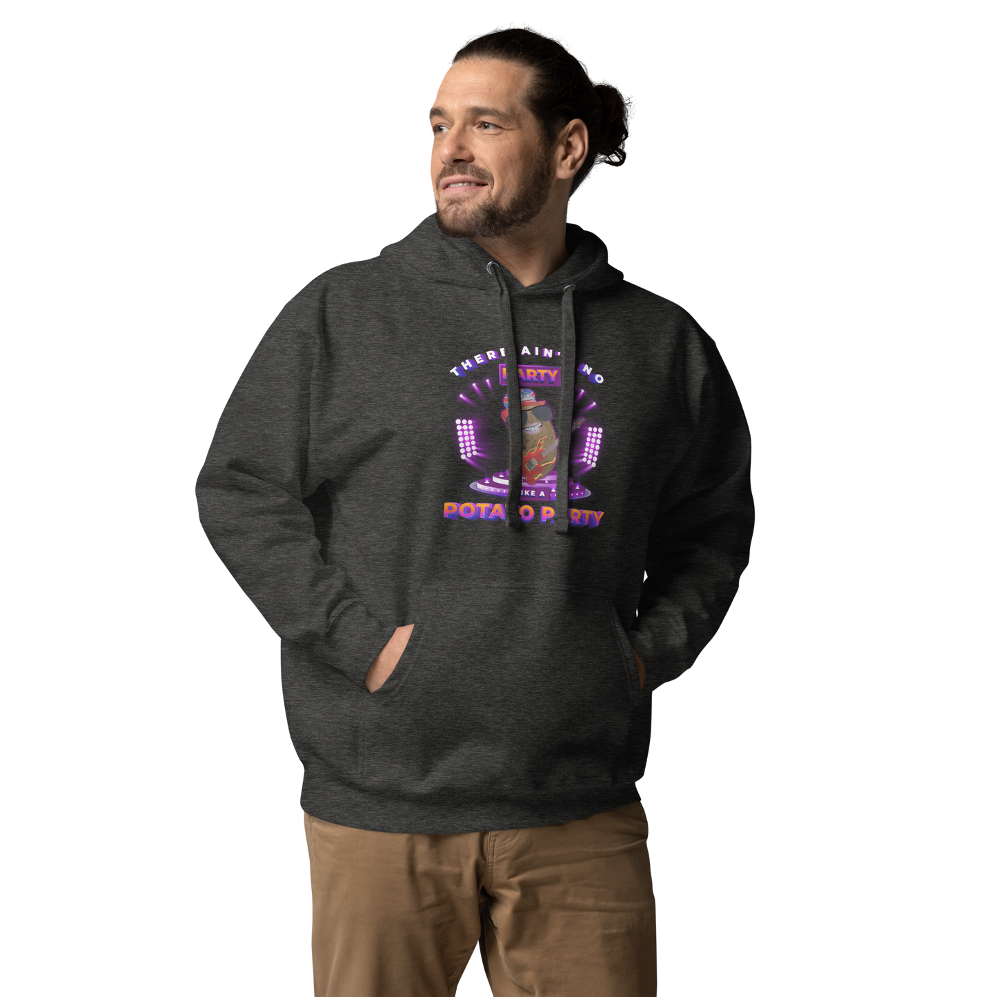 Ain't No Party - Hoodie - Unisex - Charcoal Heather