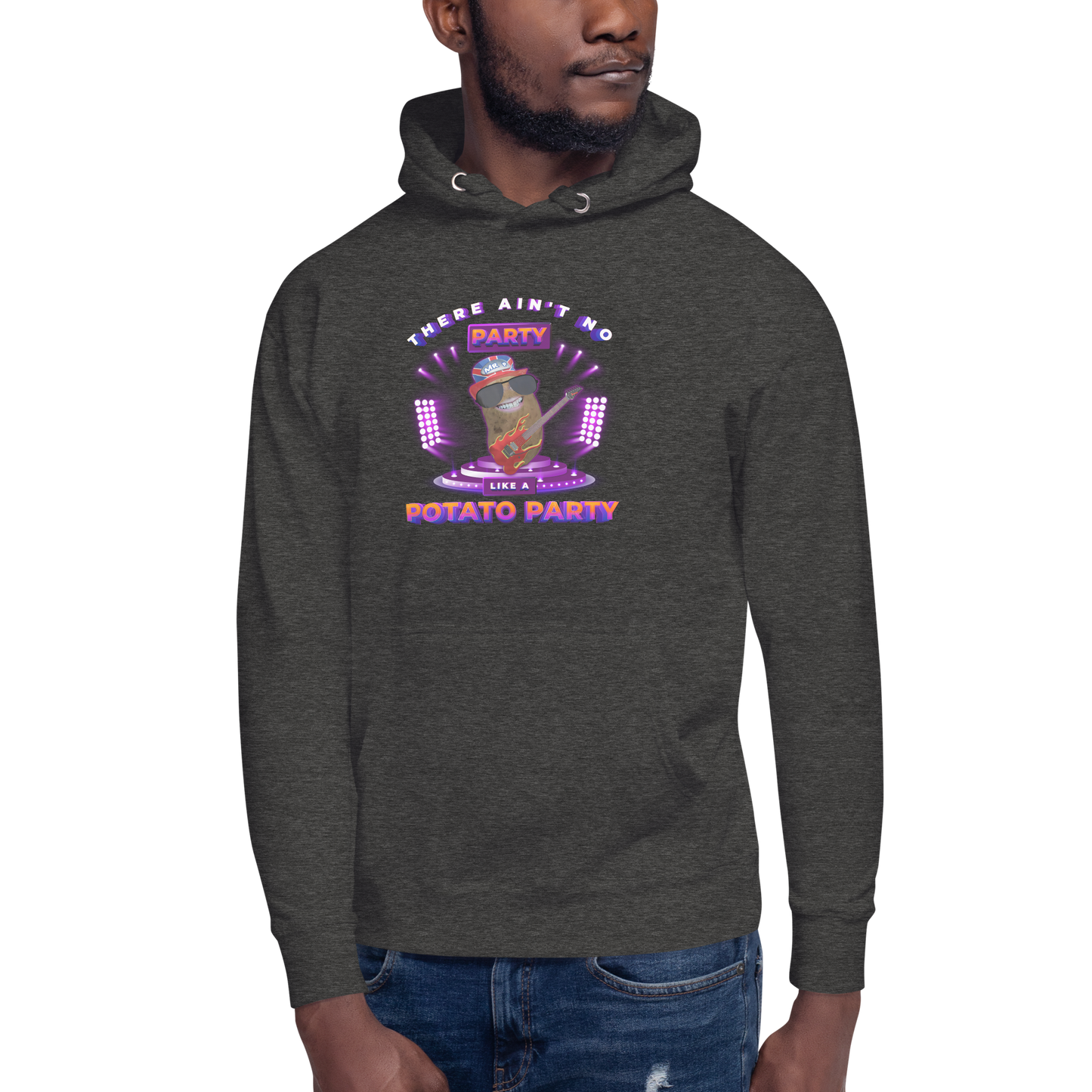 Ain't No Party - Hoodie - Unisex - Charcoal Heather