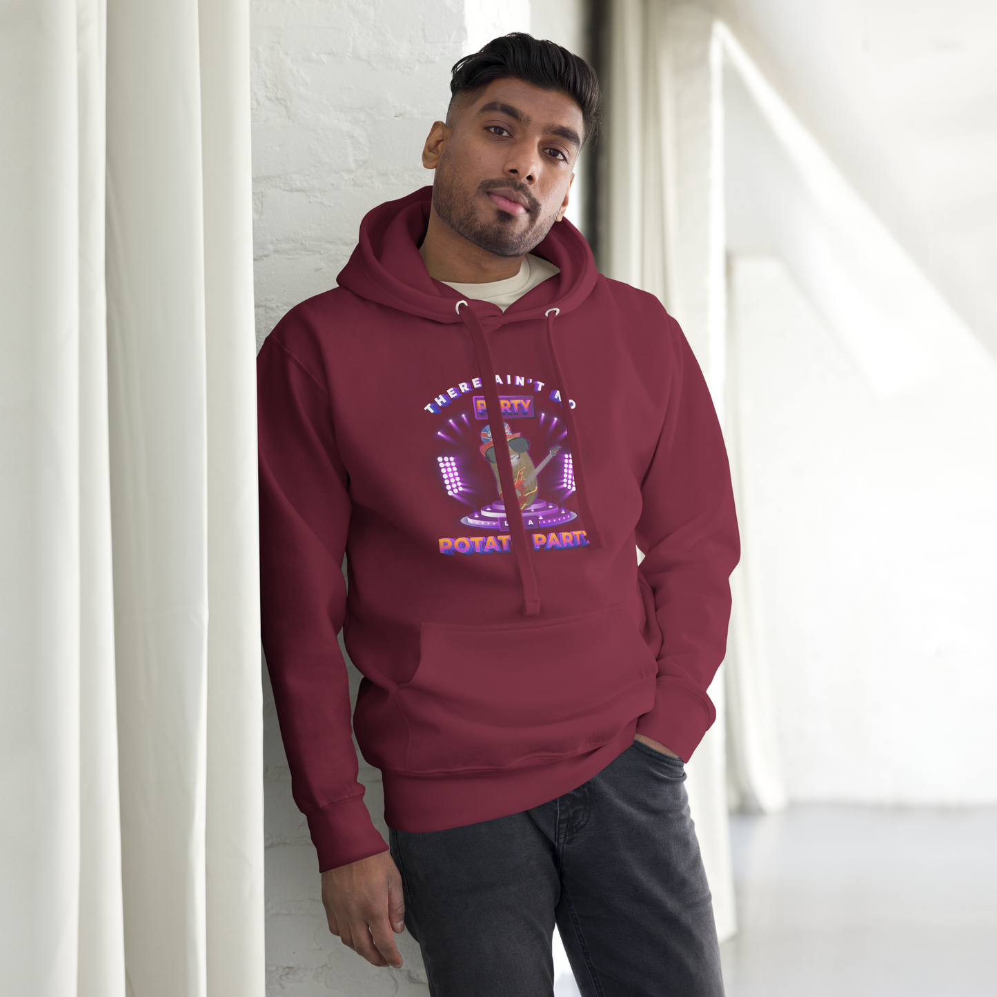Ain't No Party - Hoodie - Unisex -Maroon