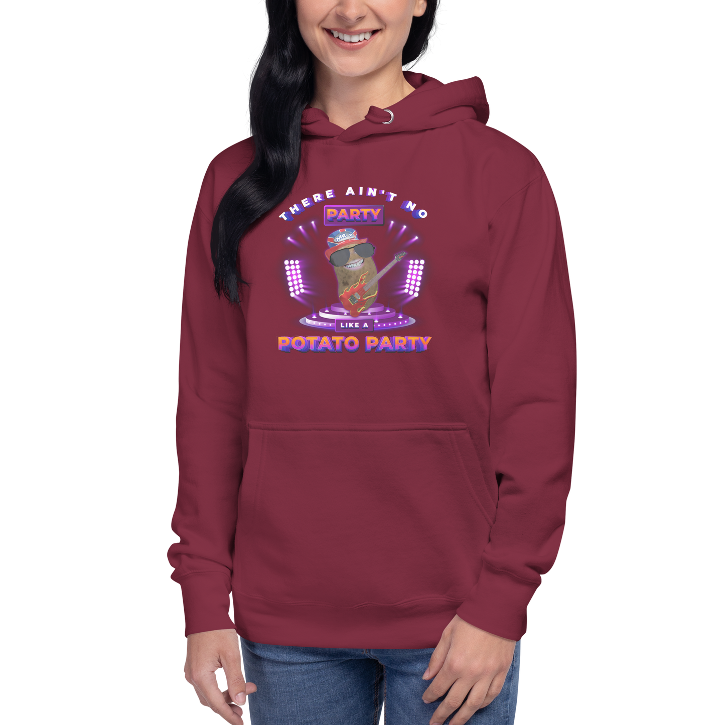 Ain't No Party - Hoodie - Unisex -Maroon