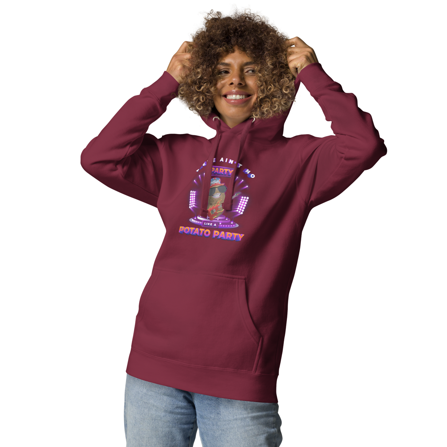 Ain't No Party - Hoodie - Unisex -Maroon