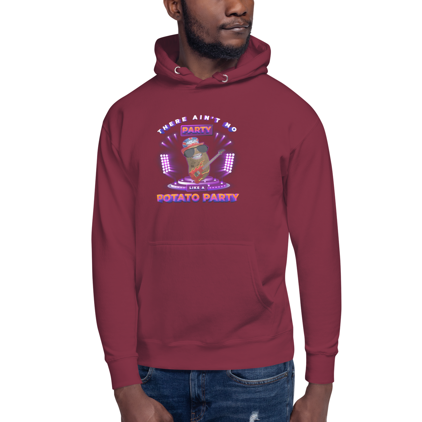 Ain't No Party - Hoodie - Unisex -Maroon