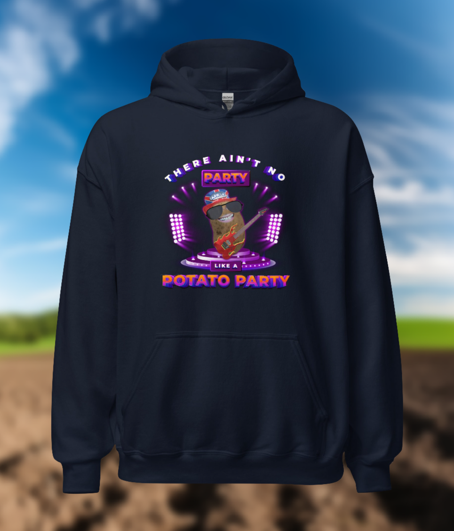 Ain't No Party - Air-jet Hoodie - Unisex - Navy