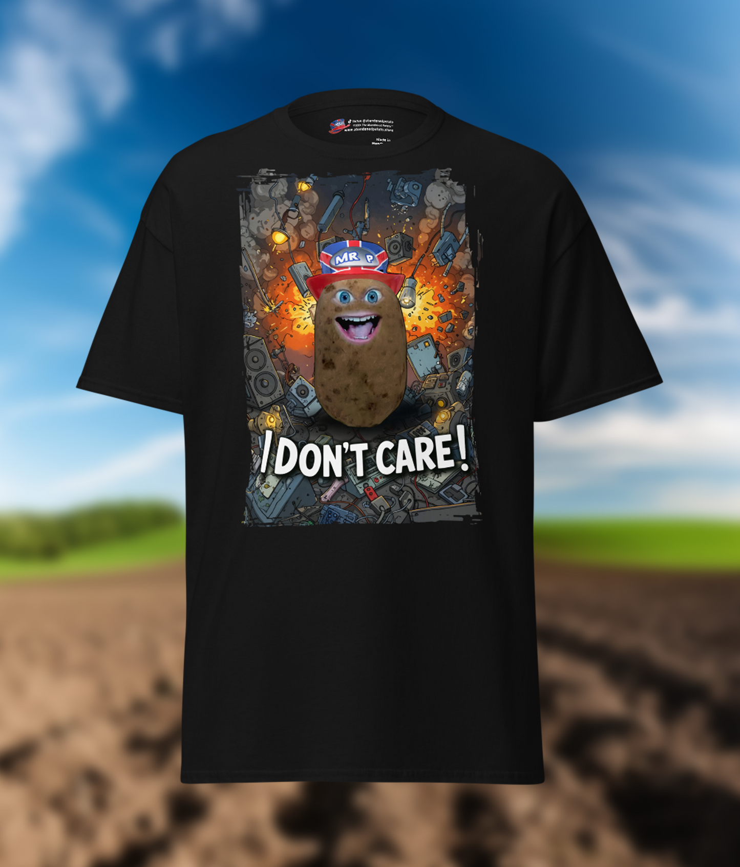 "I DON'T CARE!" - T-Shirt - Unisex - Black