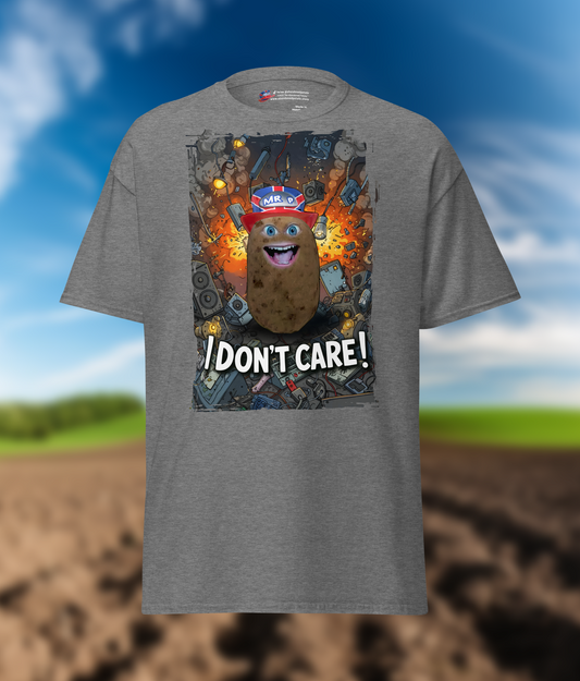 "I DON'T CARE!" - T-Shirt - Unisex - Dark Heather
