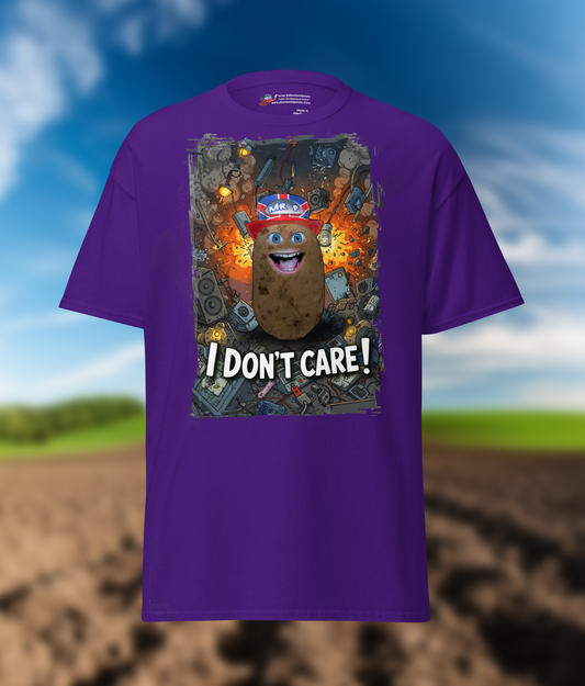 "I DON'T CARE!" - T-Shirt - Unisex - Purple