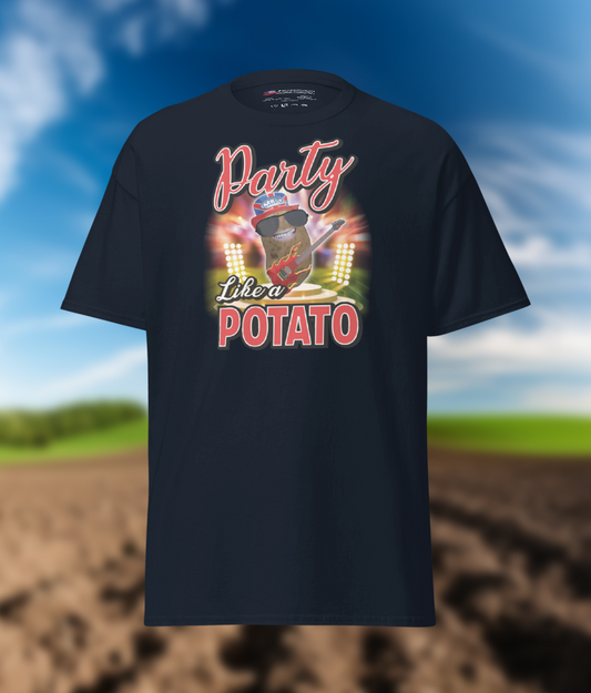 Party Like a Potato - T-Shirt - Unisex - Navy