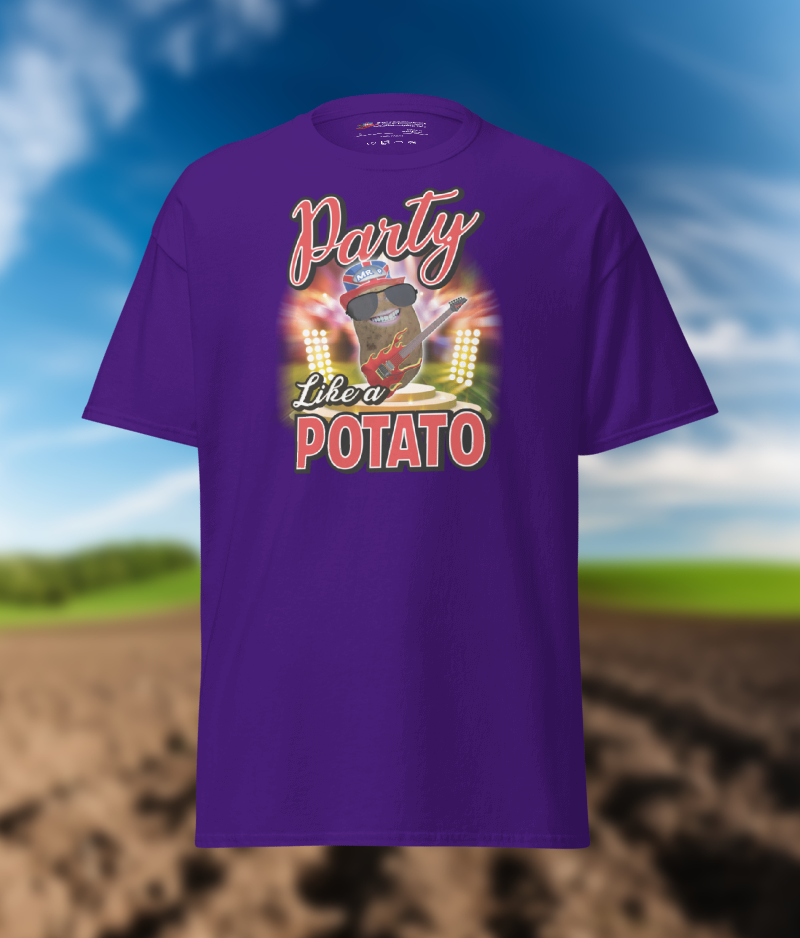 Party Like a Potato - T-Shirt - Unisex - Purple