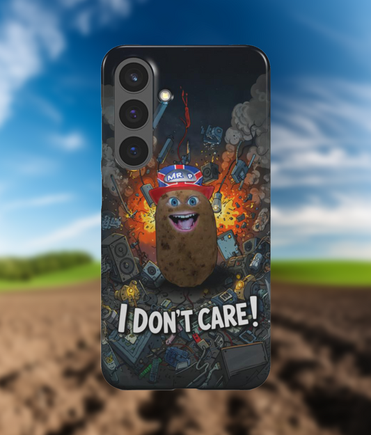 Mr. P Snap-On Phone Case - I DON'T CARE!"