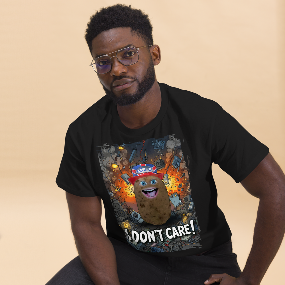 "I DON'T CARE!" - T-Shirt - Unisex - Black