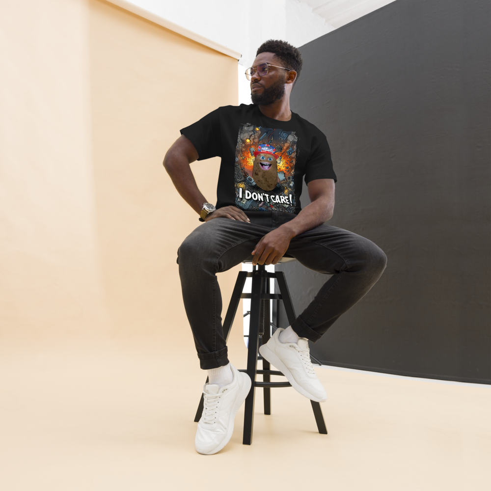 "I DON'T CARE!" - T-Shirt - Unisex - Black
